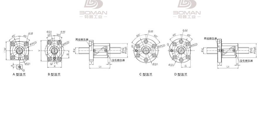 KURODA GR2520DS-BALR 黑田丝杆型号含义对照表