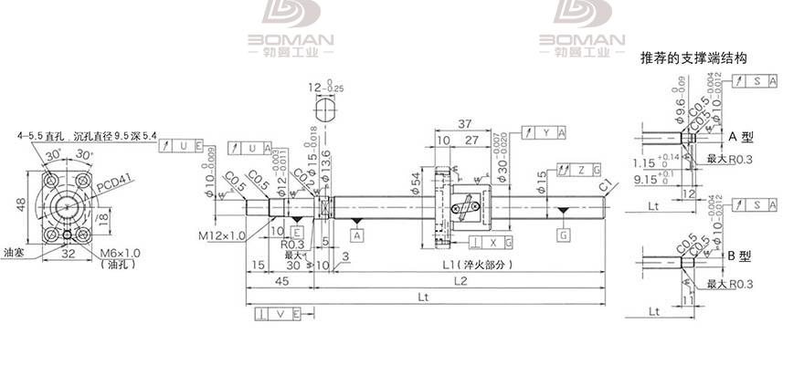 KURODA GP1502DS-BAPR-0600B-C3F 日本黑田丝杠和thk丝杠哪个贵