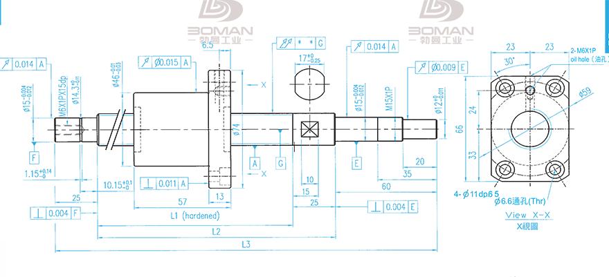 TBI XSVR02010B1DGC5-599-P1 滚珠TBI螺旋丝杆规格